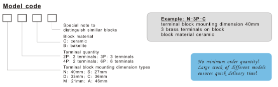 2-6 блок Д-2П-К терминального соединения компонентов термопары штырей керамический